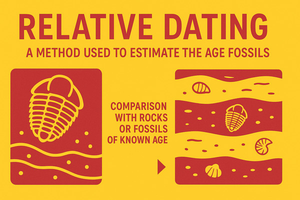 Relative dating of fossils correlated rocks using fossils of known age.